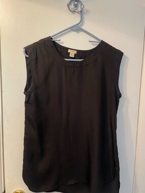 J.Crew Black Sleeveless Shell Top